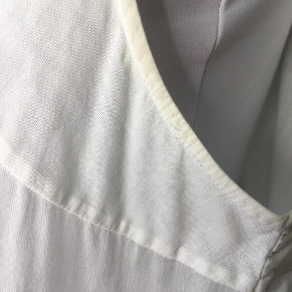 Helmut Lang Women's White 100% Cotton Sleeveless Button Down Shirt Size Medium - Picture 9 of 16